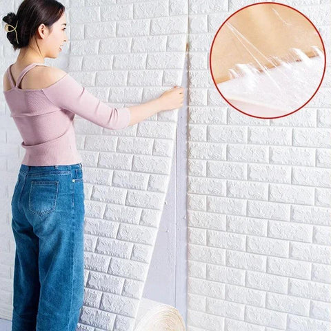 3D Self-Adhesive Brick Wall Stickers - OneSmartZone