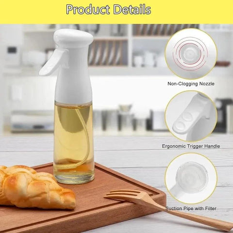 Olive Oil Spray Dispenser Bottle – Reusable Cooking Mist Sprayer for Oil & Vinegar - OneSmartZone