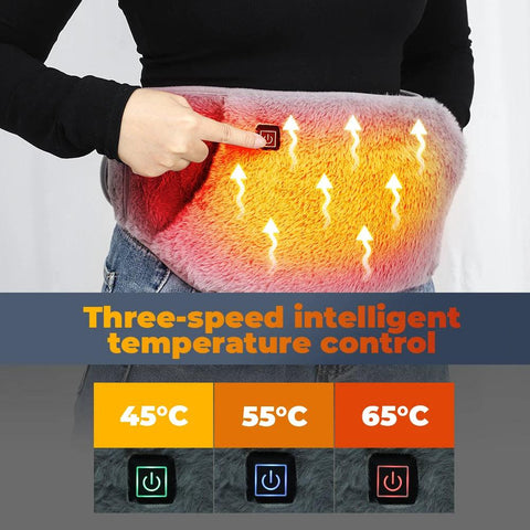 USB Heating Belt – Abdominal Warmer & Massage for Pain Relief - OneSmartZone