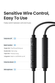 UGREEN Wired Earbuds Mic