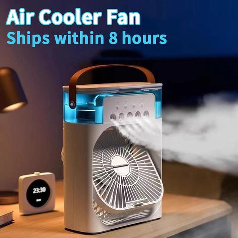 3-in-1 Mini Air Cooler – Portable Fan, Air Conditioner & Humidifier with LED Night Light - OneSmartZone