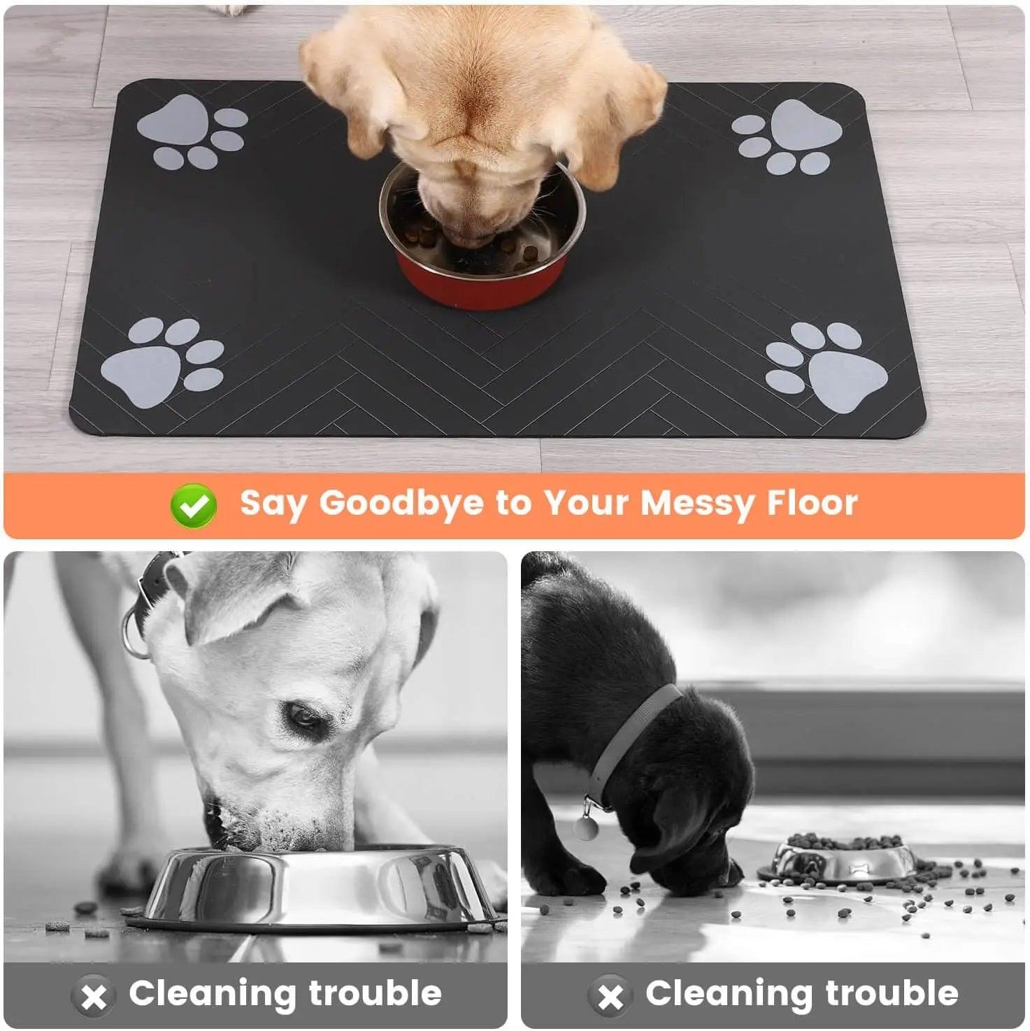 Pet Feeding Mat – Waterproof & Quick-Dry Absorbent Placemat 🐶🐱 - OneSmartZone