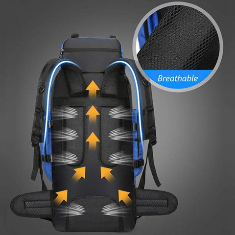 90L Waterproof Hiking & Camping Backpack – Large Capacity Outdoor Travel Rucksack - OneSmartZone