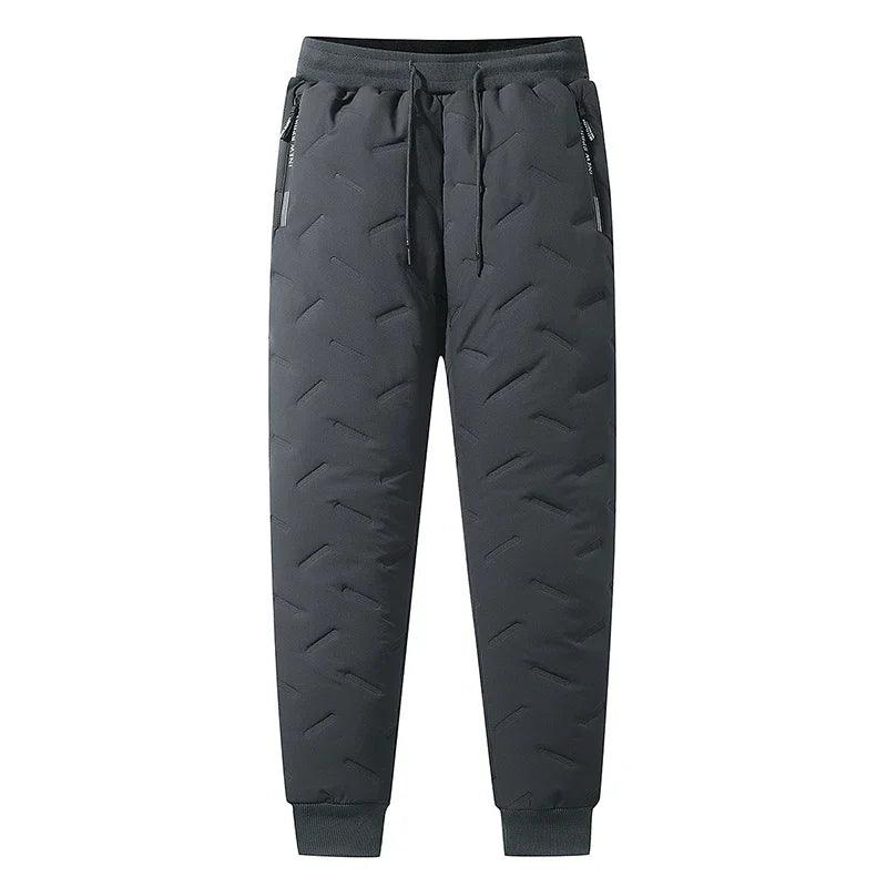 Winter Down Cotton Pants – Men’s Casual Waterproof Jogger Outdoor Cold-Proof Ski Pants (Up to 7XL) - OneSmartZone