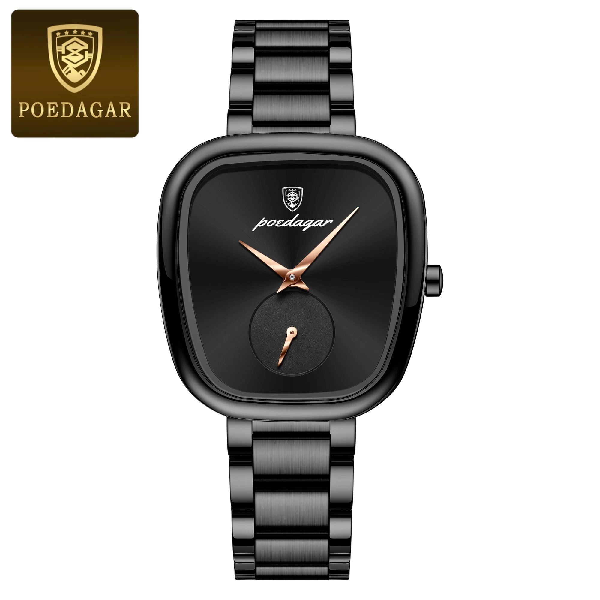 POEDAGAR Luxury Women's Watch – Waterproof Stainless Steel Quartz, Elegant Female Timepiece - OneSmartZone