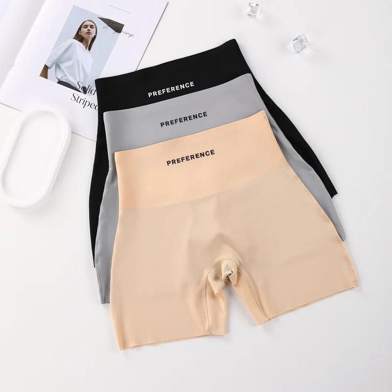 3PCS Plus-Size Protective Seamless Shorts – Ice Silk Safety Shorts for Women - OneSmartZone