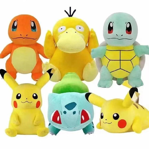 20cm Pokémon Plush Toys – Kawaii Pikachu, Raichu, Squirtle & More Anime Dolls for Kids - OneSmartZone