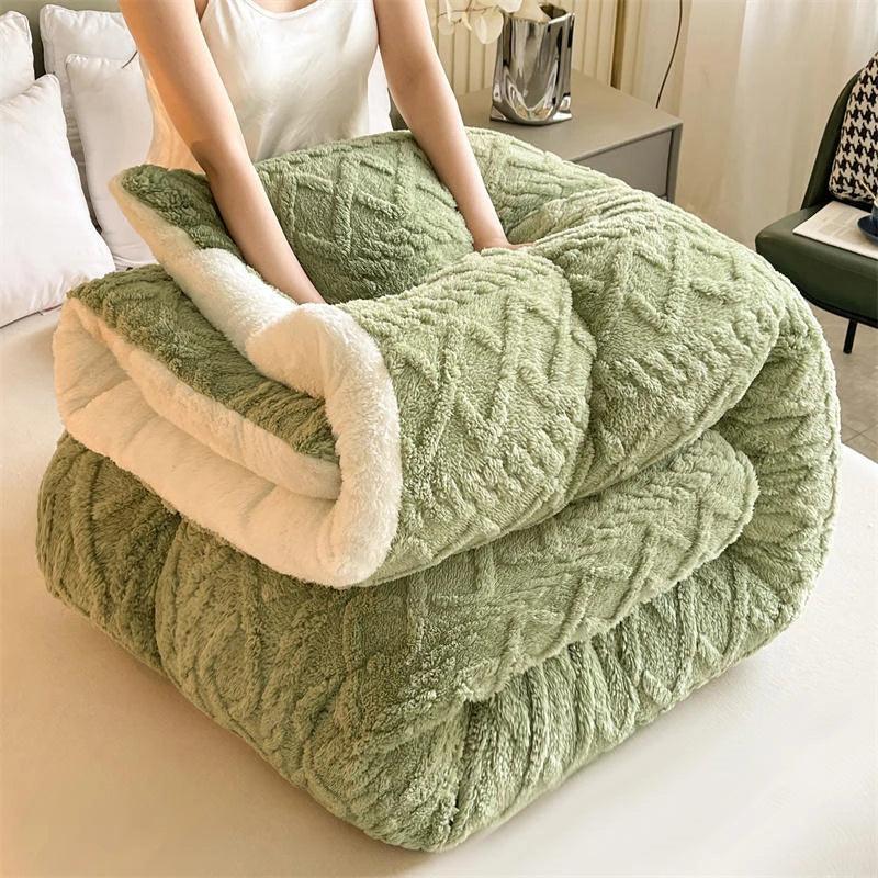 Super Thick Winter Blanket – Artificial Lamb Cashmere Weighted Comforter - OneSmartZone