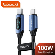 Toocki PowerLink 100W – USB-C to USB-C PD Fast Charging Cable with Display - OneSmartZone
