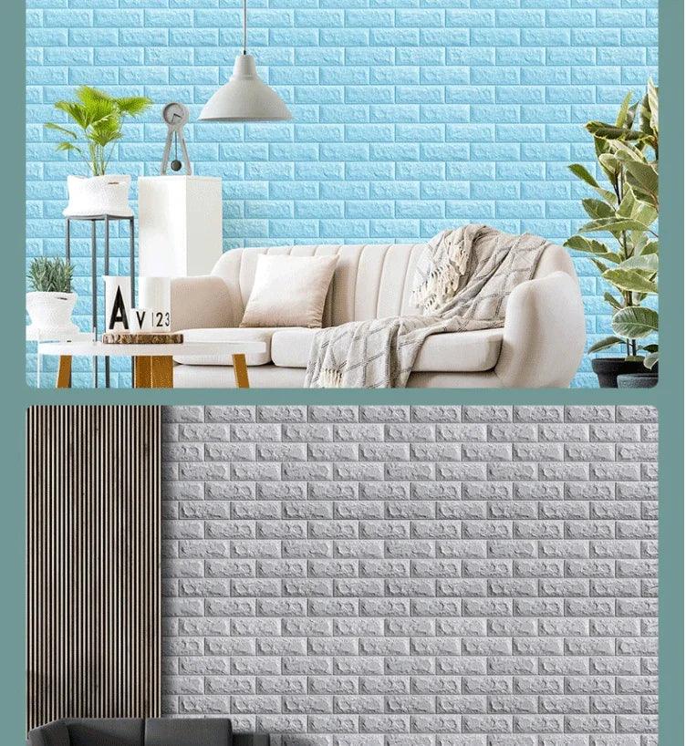 3D Self-Adhesive Brick Wall Stickers - OneSmartZone