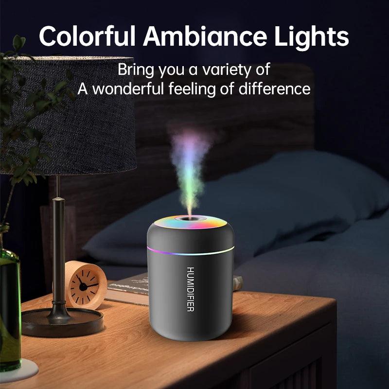 180ML Mini USB Air Humidifier & Aroma Diffuser – Essential Oil Purifier for Home & Car - OneSmartZone