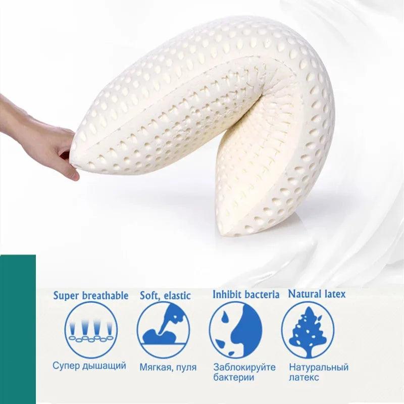 100% Natural Latex Pillow – Orthopedic Neck Support, Anti-Snore, Breathable & Ultra-Comfortable - OneSmartZone