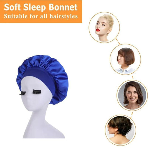 Silky Satin Night Sleep Cap for Women - OneSmartZone