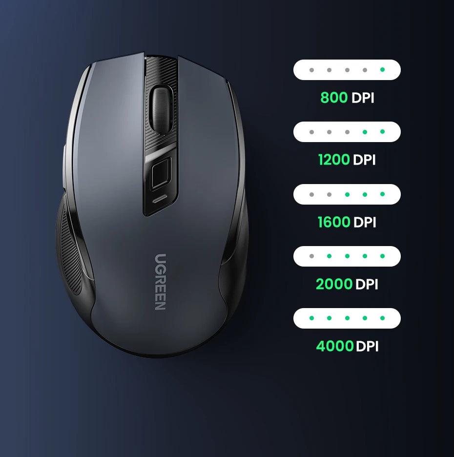 UGREEN SilentPro™ – Ergonomic Wireless Mouse with 4000 DPI - OneSmartZone