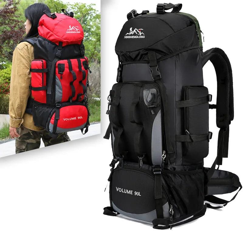 90L Waterproof Hiking & Camping Backpack – Large Capacity Outdoor Travel Rucksack - OneSmartZone