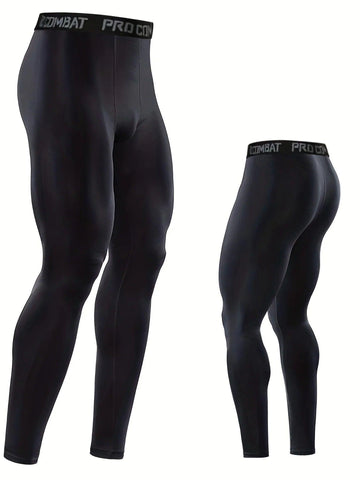 High-Performance Men's Compression Leggings – Optimal Support for Training & Running - OneSmartZone