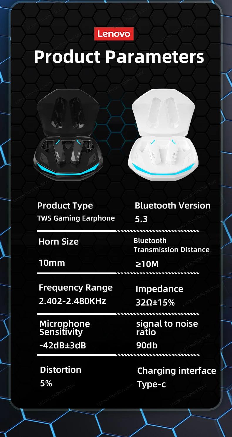 Lenovo GM2 Pro – Wireless Gaming Earbuds, Bluetooth 5.3, Low Latency 🎧 - OneSmartZone