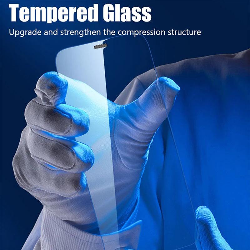 4PCS Tempered Glass Screen Protector for iPhone – Ultra-Clear, Scratch-Resistant - OneSmartZone