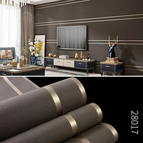 3D Striped Wallpaper – Modern Decor - OneSmartZone