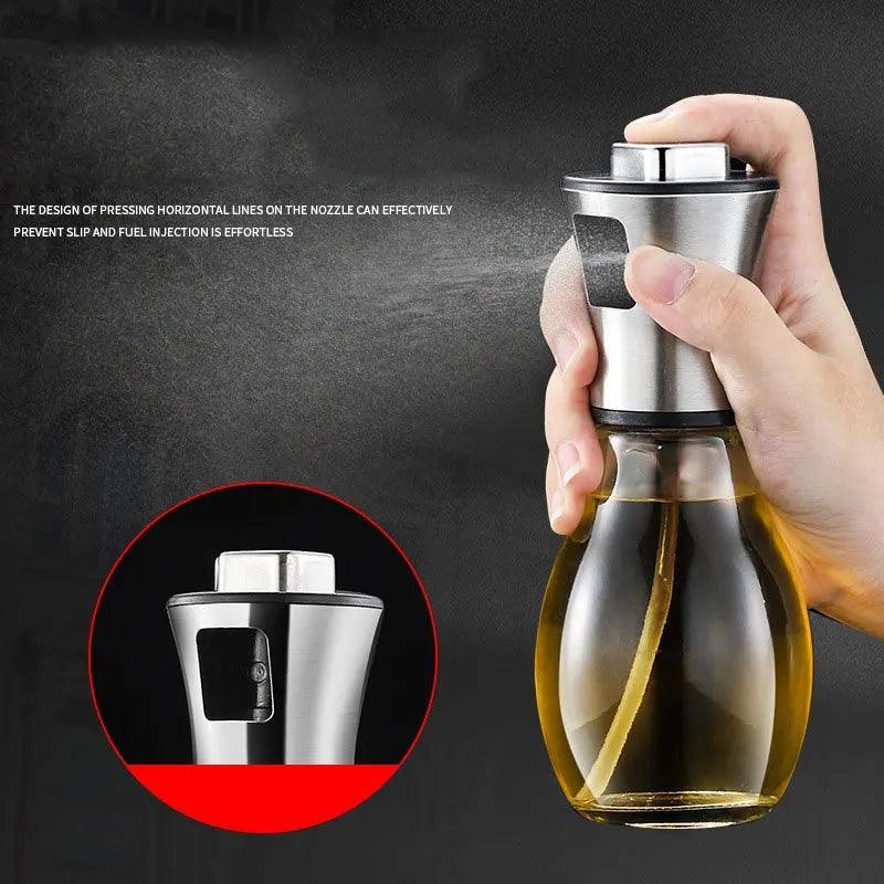 200ML Stainless Steel Oil Spray Bottle – Cooking & Air Fryer Oil Sprayer - OneSmartZone