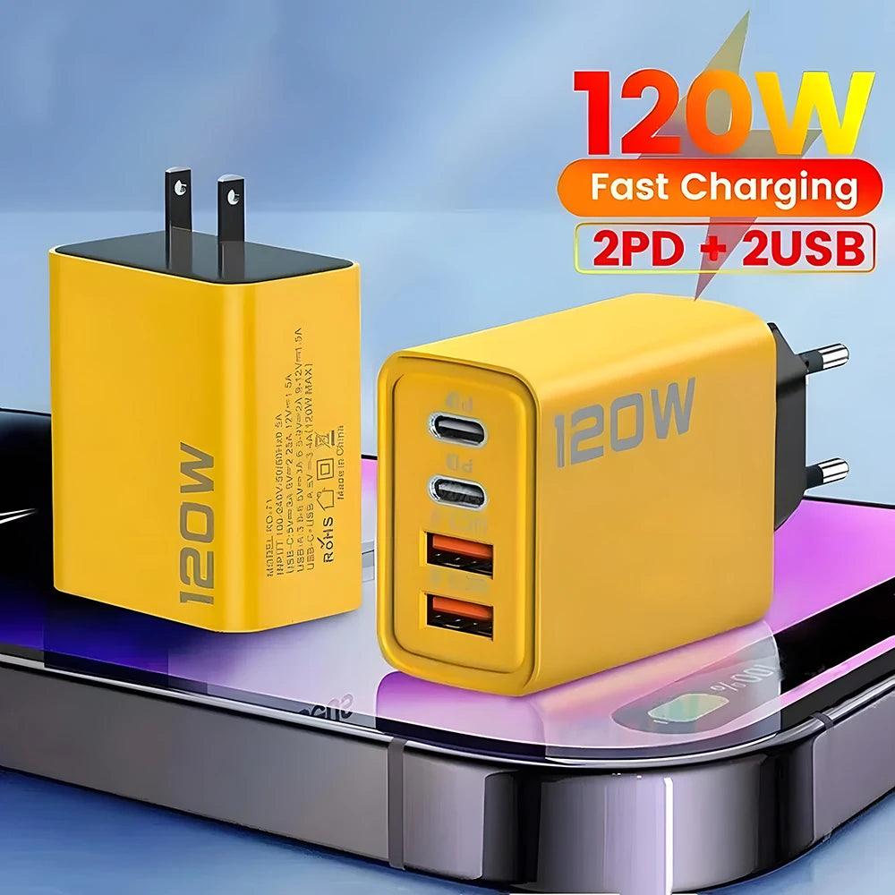 PowerFlow™ 4-Port USB-C PD Fast Charger - OneSmartZone