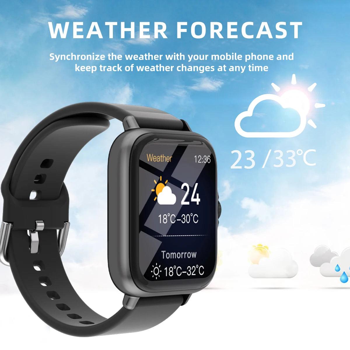 AquaSync™ 1.83'' Waterproof Smartwatch with Call & Health Tracking - OneSmartZone