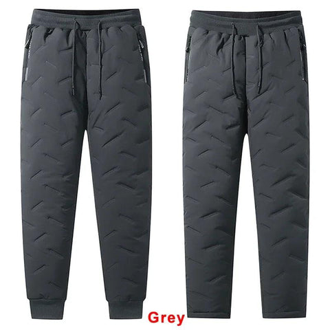 Winter Down Cotton Pants – Men’s Casual Waterproof Jogger Outdoor Cold-Proof Ski Pants (Up to 7XL) - OneSmartZone