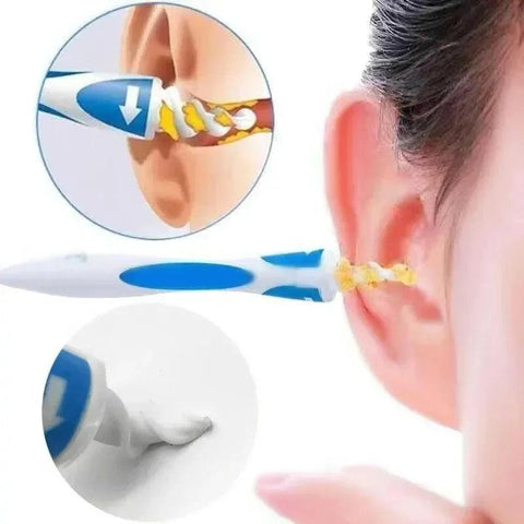 Ear Wax Remover Tool - Soft Silicone Cleaner with 16 Replacement Tips - OneSmartZone