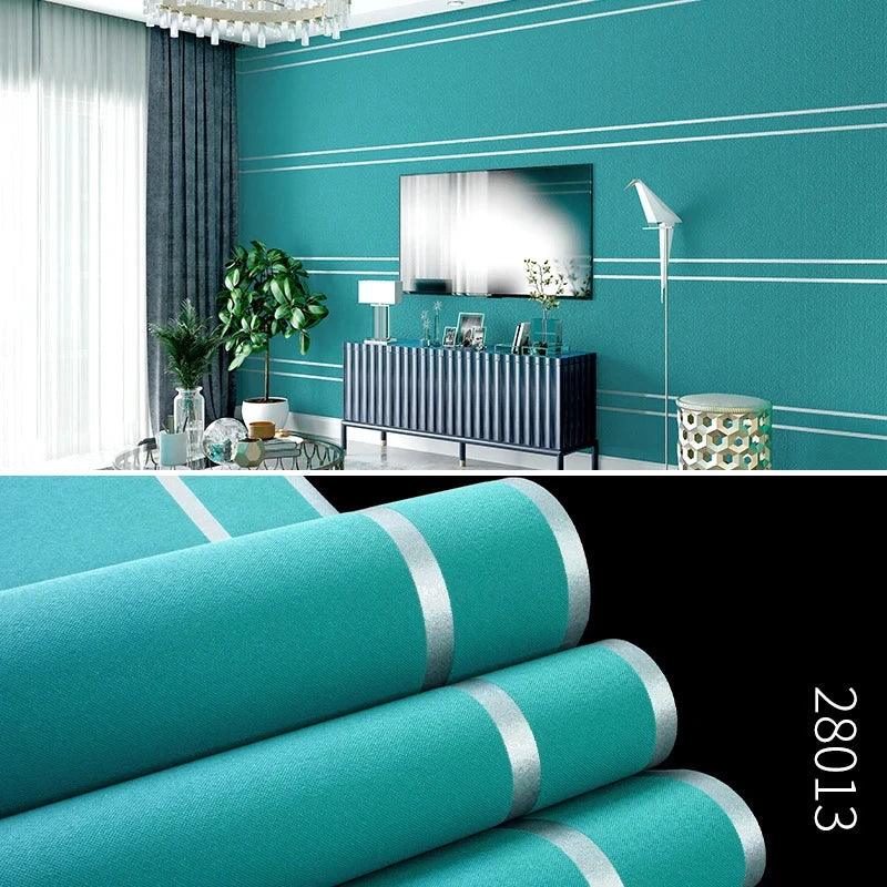 3D Striped Wallpaper – Modern Decor - OneSmartZone