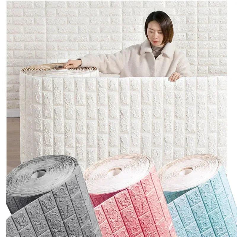 3D Self-Adhesive Brick Wall Stickers - OneSmartZone