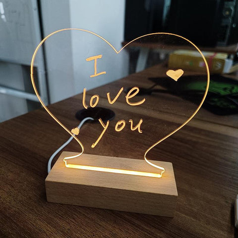 LED Message Board Night Light – Creative USB Writing Lamp Gift - OneSmartZone