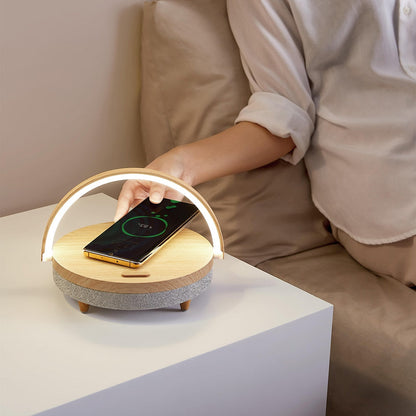 Wood Lamp Speaker Dock