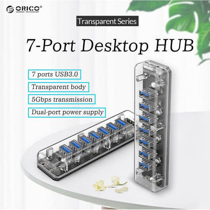 Clear USB Hub 4-Port