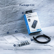 Clear USB Hub 4-Port