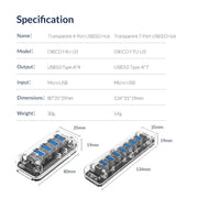 Clear USB Hub 4-Port