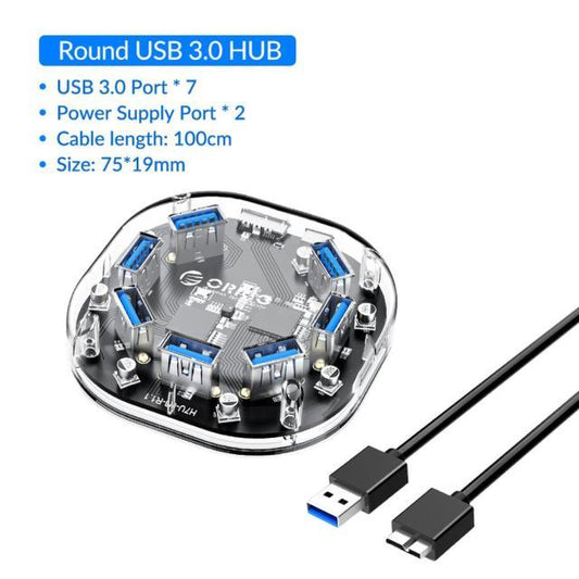 Clear USB Hub 4-Port